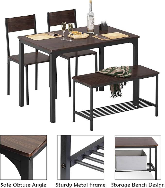 soges 4-Piece Dining Table Set - Image 5