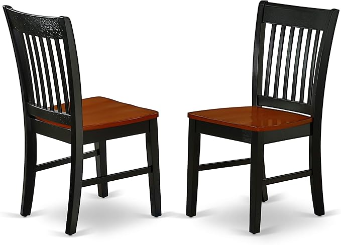 East West Furniture QUNO7-BCH-W 7 Piece Dining Room Table Set Consist of a - Image 6