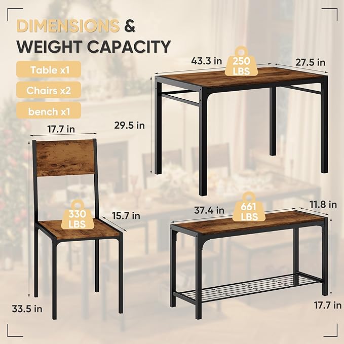 Shahoo Kitchen Table and 2 Chairs - Image 5