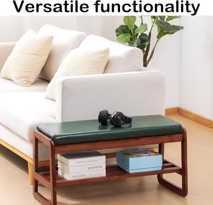 Shoe Rack Bench, Solid Wood Entryway Bench, Shoe Bench - Image 5