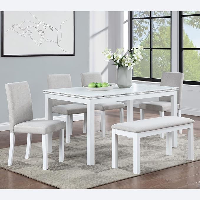 KEIKI 6-Piece Standard Height Dining Table Set by Unknown