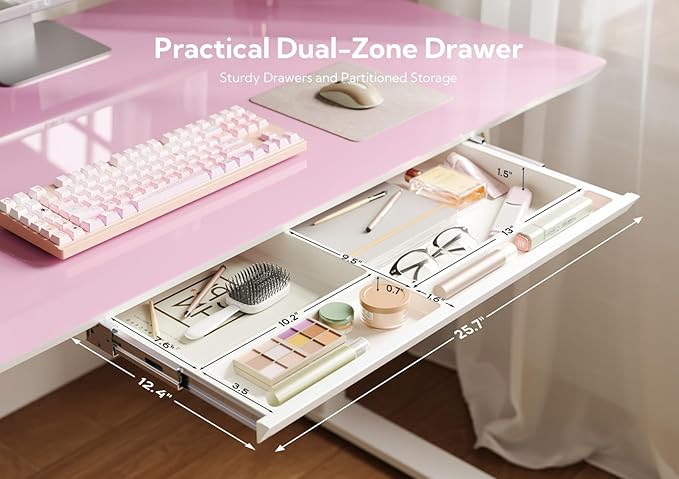 INNOVAR Glass Standing Desk - Image 4