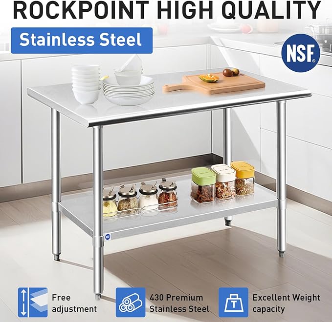 ROCKPOINT Stainless Steel Table - Image 3