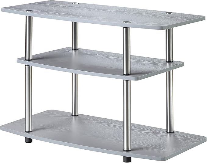 Convenience Concepts Designs2Go No Tools 3-Tier Stand Entertainment Center 37 - Image 4