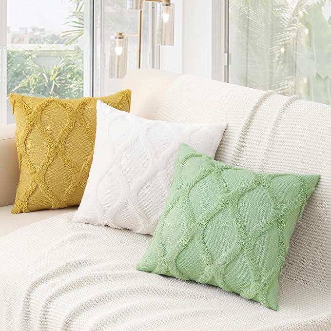 decorUhome Throw Pillow Covers 12x20 Inch Set of 2, Soft Plush Faux Fur Wool - Image 7