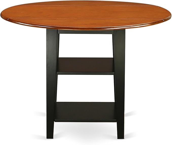 East West Furniture SUNI5-BCH-LC 5 Piece Dining Table Set - Image 4