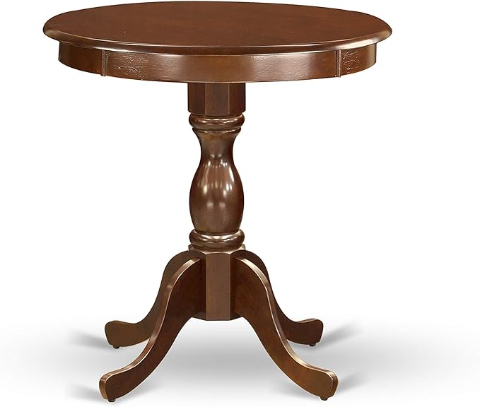 East West Furniture ESBR3-MAH-04 3 Piece Modern Dining Table Set Contains a - Image 3