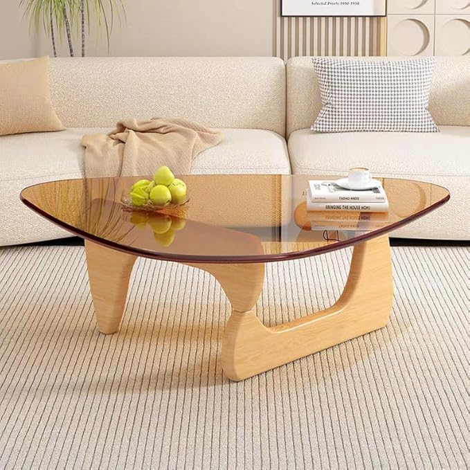 Modern Glass Coffee Table for Living Room, Small mid Century Coffee Table - Image 6