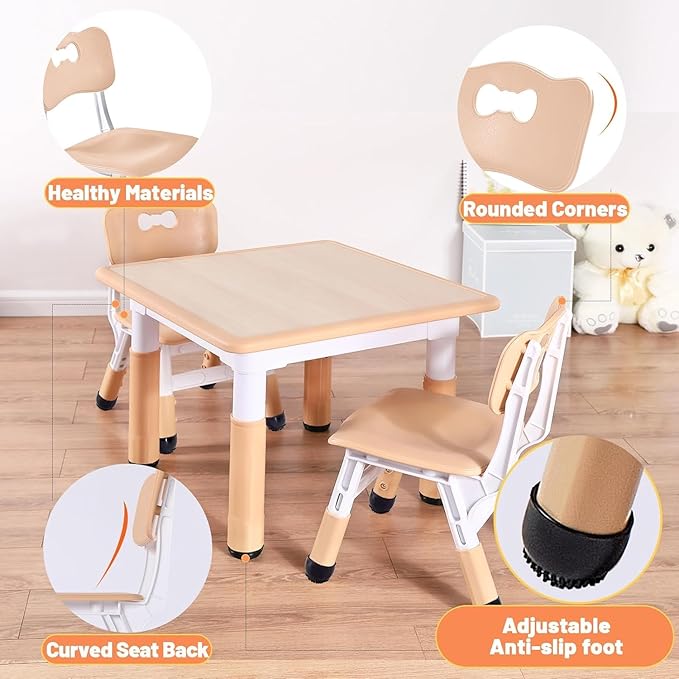 FUNLIO Adjustable Kids Chair, 3 Level Height Adjustable Toddler Chair - Image 5