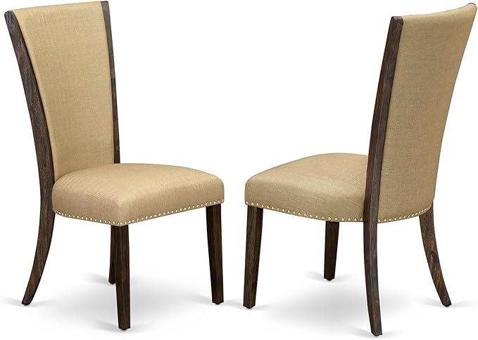 East West Furniture V727VE703-9 9 Piece Kitchen Table Set Includes a Rectangle - Image 4