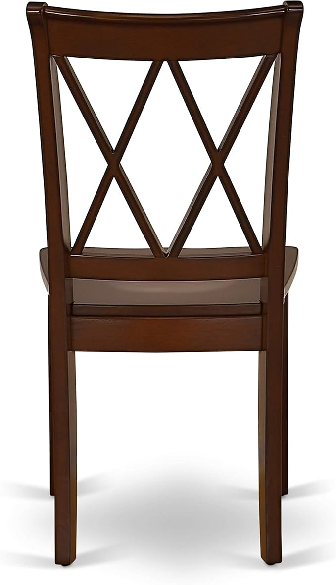 East West Furniture HBCL5-MAH-W 5 Piece Dining Room Furniture Set Includes a - Image 10