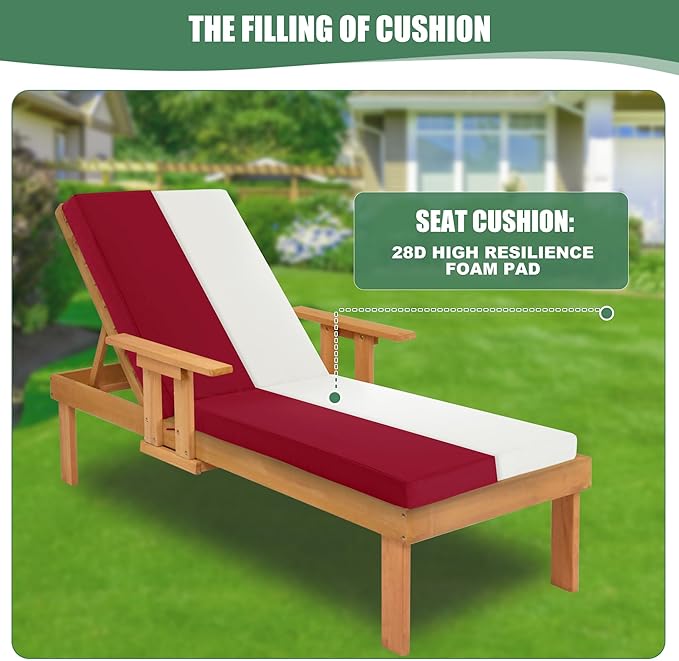 Chaise Lounge Cushions Outdoor - Image 4
