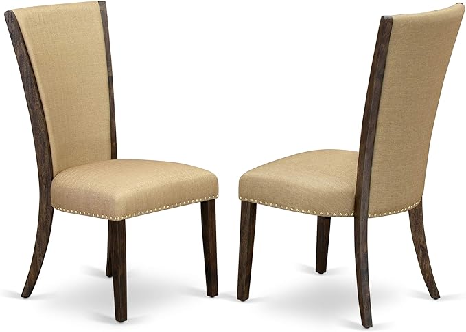 East West Furniture X777VE703-7 7 Piece Dinette Set Consist of a Rectangle - Image 4