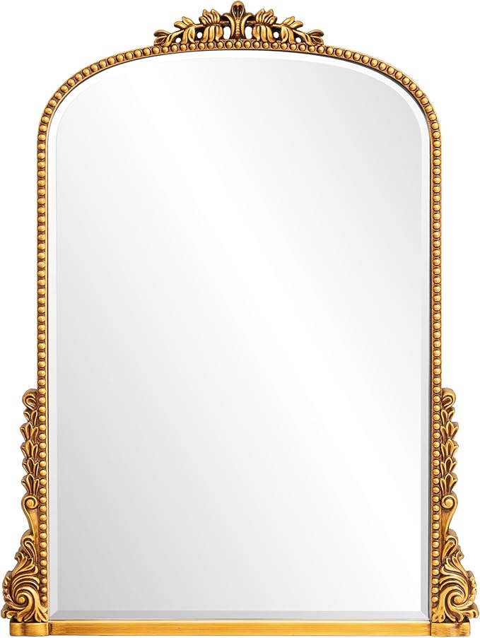 SHYFOY Traditional Gold Wall Mirror, Decorative Antique Wall Mirror, Vintage - Image 5