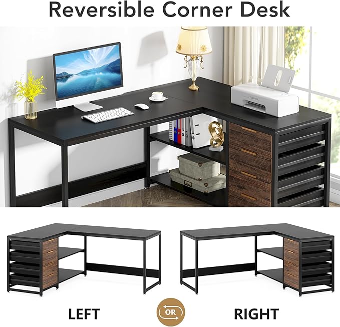 Tribesigns L Shaped Computer Desk - Image 6