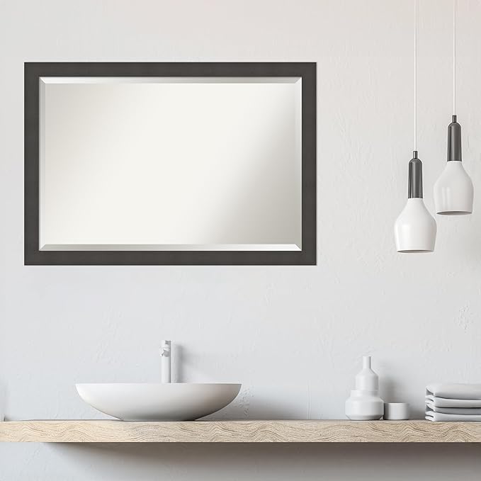 Amanti Art Silver Bathroom Mirror - Image 6