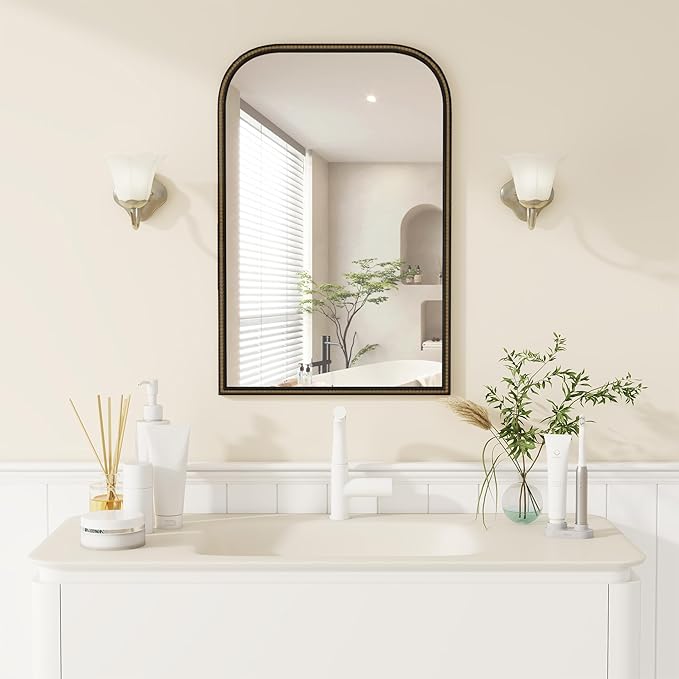 Axeman 32x48 Rounded Rectangular Wall Mirror, Decorative Bathroom Mirror - Image 2
