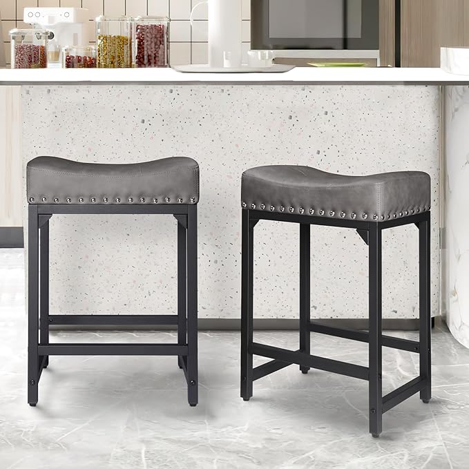 Counter Height Bar Stools Set of 2, Bar Stools - Image 8