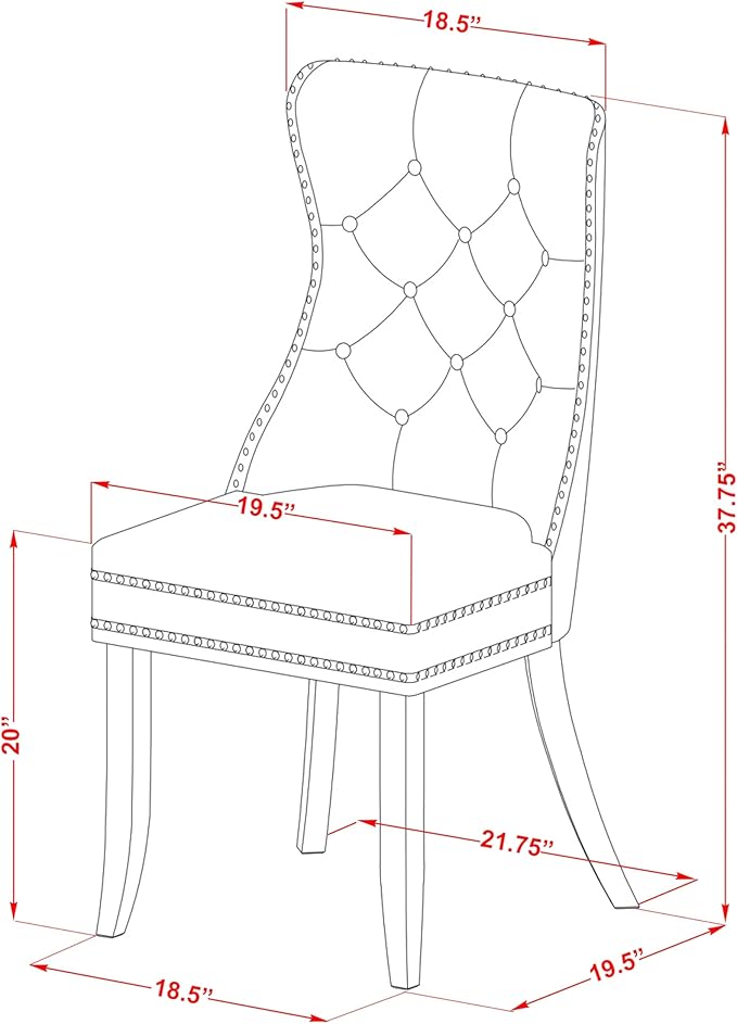 East West Furniture ANDA3-AWA-29 3 Piece Kitchen Table & Chairs Set Includes a - Image 13
