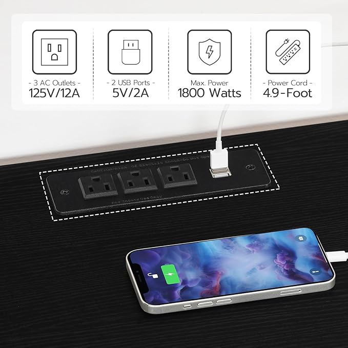 HOOBRO LED TV Stand for 65 Inch TVs - Image 5