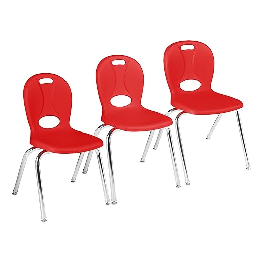 Learniture LNT-116-CSW-RD Learniture Structure Series Stackable School Chairs - Image 5
