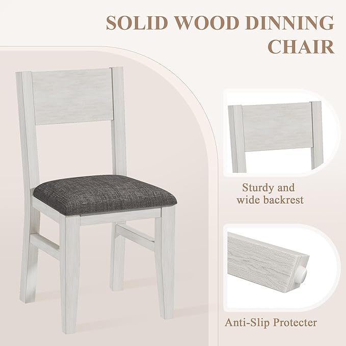 5-Piece Square Dining Table Set - Image 4