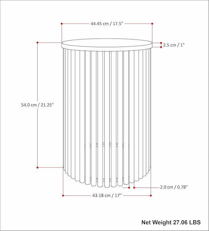 SIMPLIHOME Demy 18-inch Wide Metal and Solid Mango Accent Table in Natural/Black - Image 15