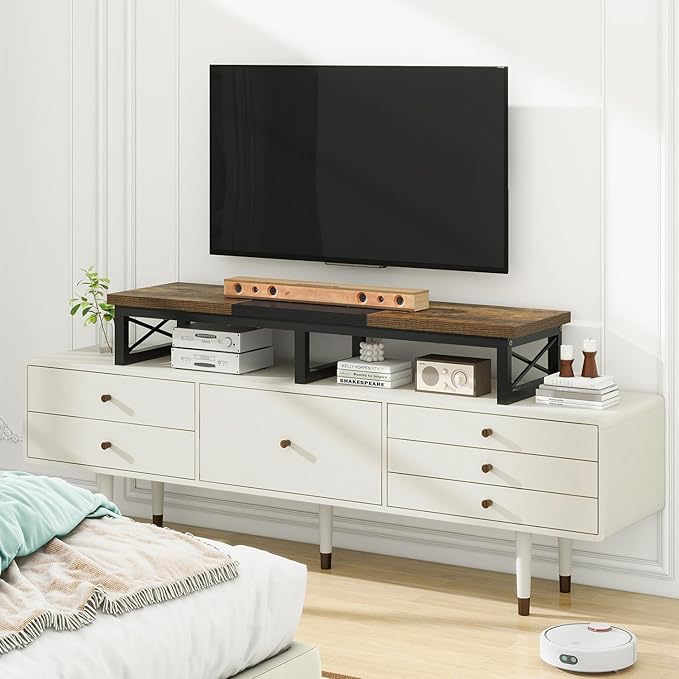 IBUYKE 45" Large TV Riser for 32-60 inch TV, Tabletop Short TV Stand - Image 5