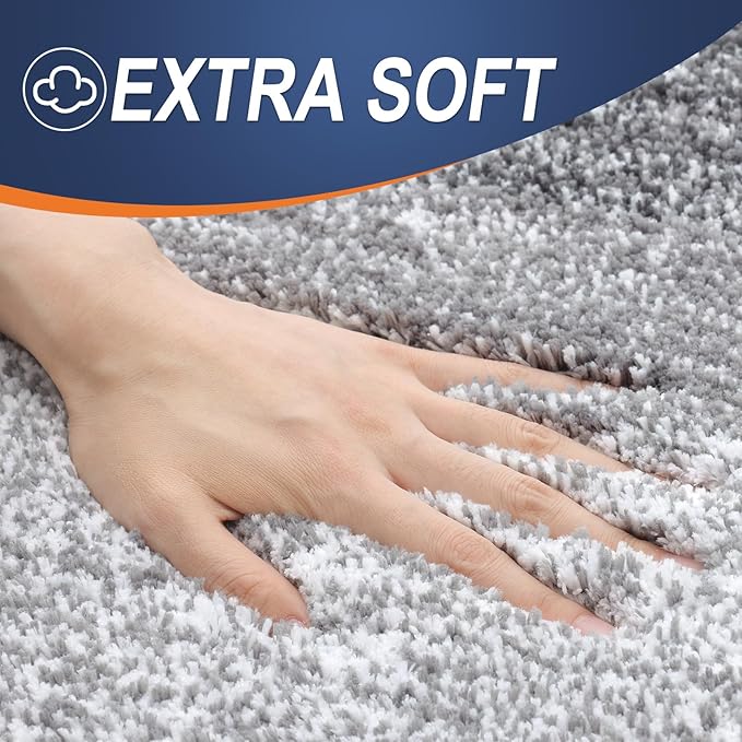 OLANLY Bathroom Runner Rugs 44x24, Extra Soft Absorbent Microfiber Bath Rugs - Image 2