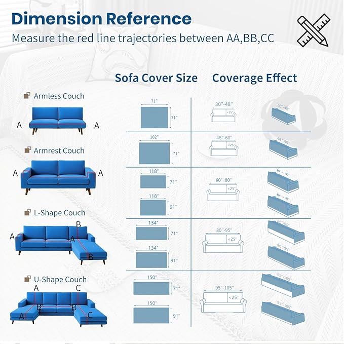 Nobildonna Sofa Chair Cover Waterproof Soft Thicken Chenille Cushion Couch Cover - Image 9