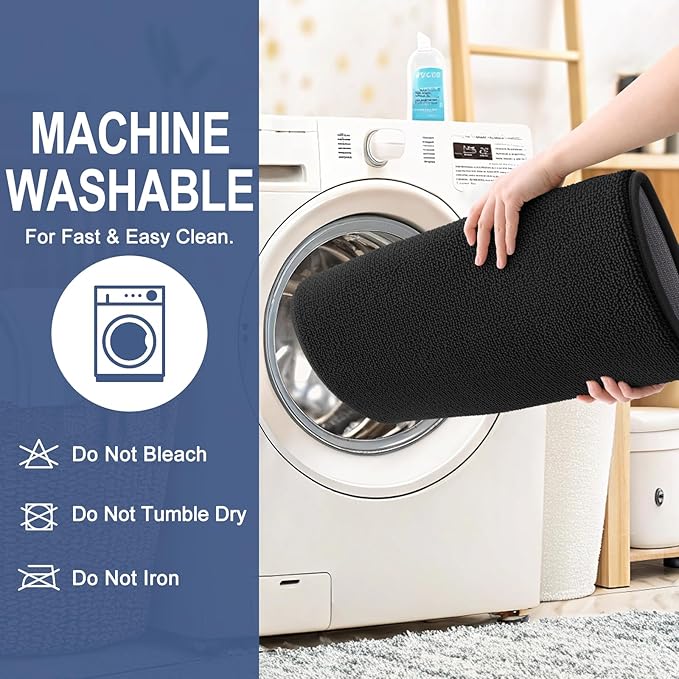 OLANLY Thick Memory Foam Bath Mat Rug 47x20, Extra Soft Absorbent Bathroom Rug - Image 6