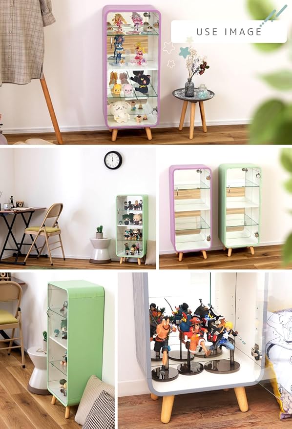 PaletteLife Figurine-Case, 4 Tiers, Collection-Case, Mirror Backboard - Image 4