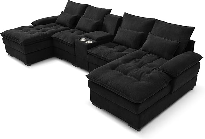130" U-Shaped Sectional Sofa - Image 7
