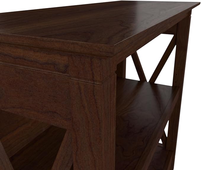 Bush Furniture Key West Small 2 Shelf Bookcase in Bing Cherry, Compact Home - Image 5