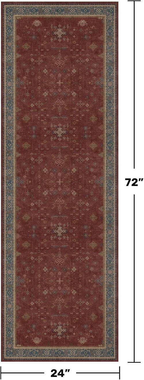 2x6 Turkish Kitchen Runner Rugs Non Skid Washable - Image 2