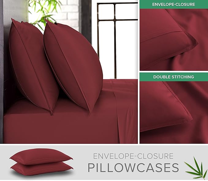 Twin Sheets by Pure Bamboo, Genuine 100% Organic Viscose Derived from Bamboo - Image 3