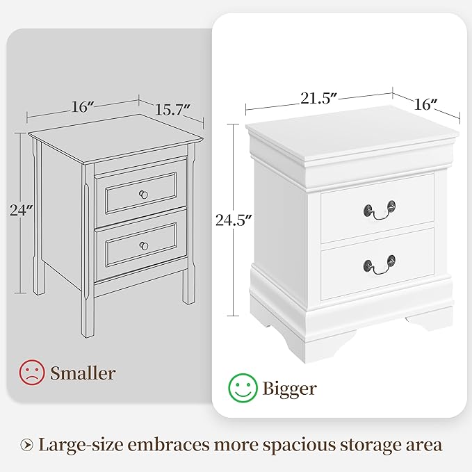 Yaheetech Fully-Assembled Nightstand - Image 3