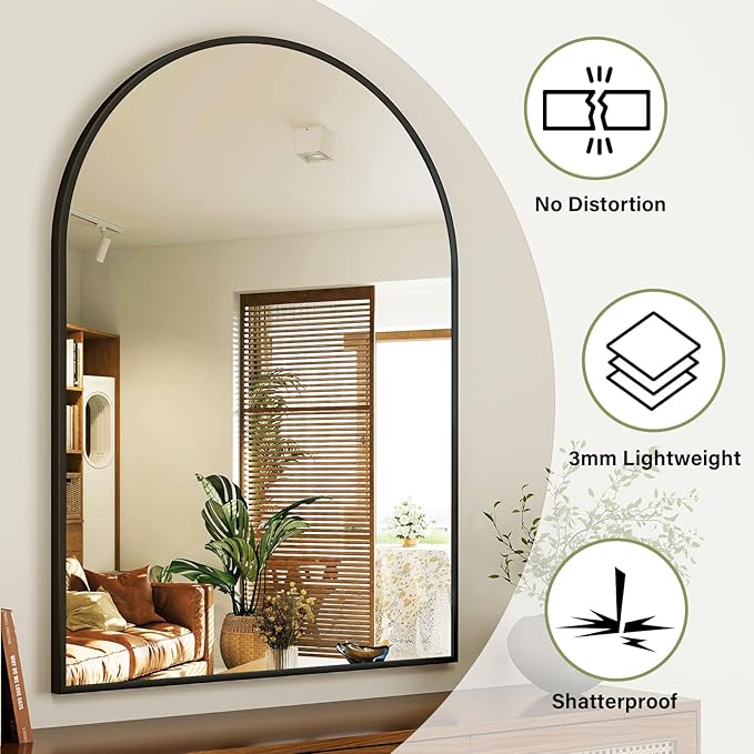Arch Bathroom Mirror, 36x48 Inch - Image 5