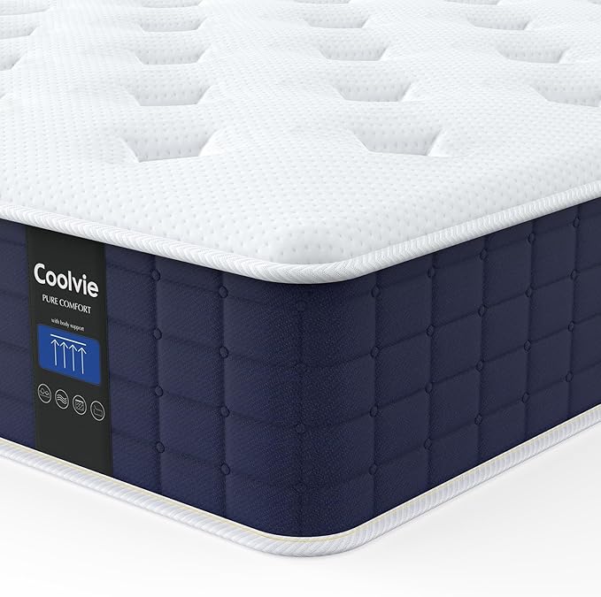 Coolvie Queen Mattress, 10 Inch Hybrid Mattress Queen Size, Individual Pocket by COOLVIE