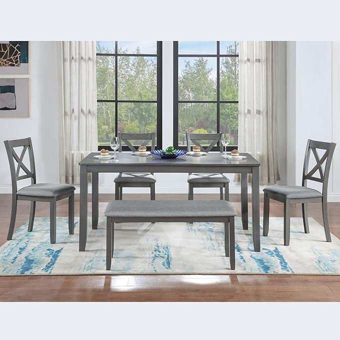 KEIKI 6-Piece Standard Height Dining Table Set - Image 2