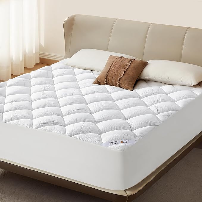 BEDLORE Full Mattress Topper, Viscose Made from Bamboo Soft Pillow Top Mattress by Bedlore