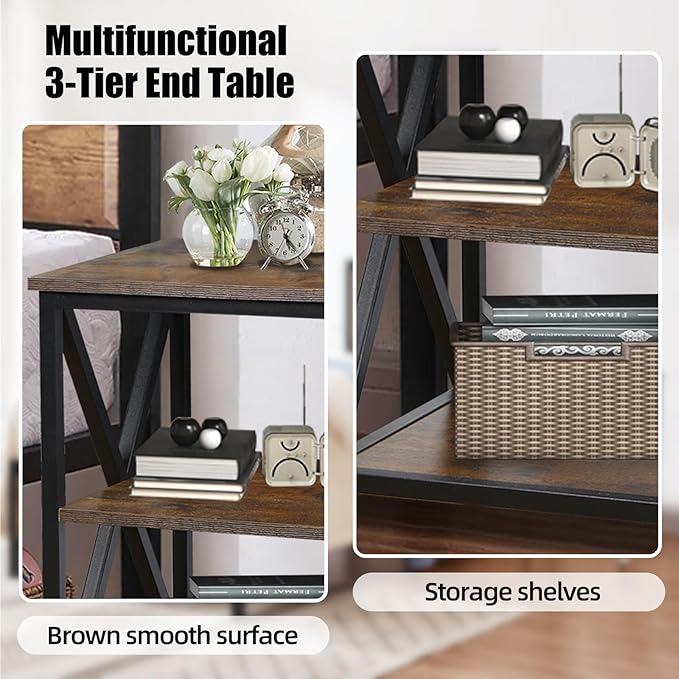 End Tables Living Room Set of 2, Indoor End Tables Living Room - Image 6