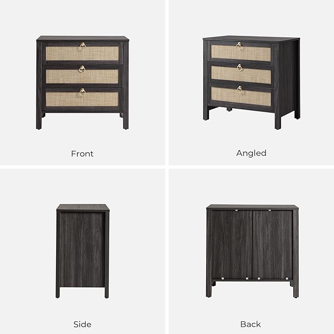SICOTAS Nightstand Set 2 with Drawers - Image 9