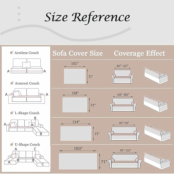 Couch Cover for Dogs Washable Sofa Cover, Sectional Couch Covers, Sofa Covers - Image 9