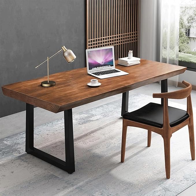 Modern Minimalist Solid Wood Office Desk - Image 5