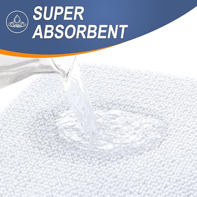 OLANLY Thick Memory Foam Bath Mat Rug 59x24, Extra Soft Absorbent Bathroom Rug - Image 3