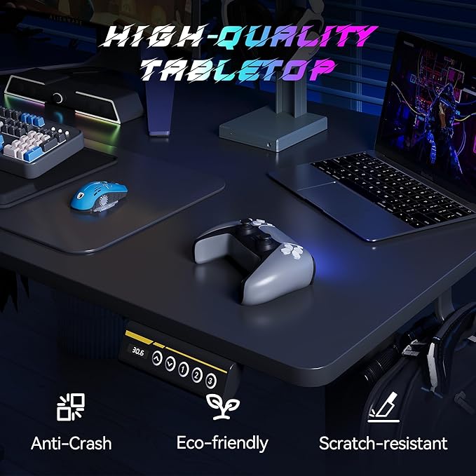 Electric Standing Desk Adjustable Height 55"x24" Stand Up Desk - Image 9