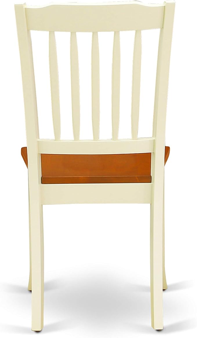 East West Furniture MZDA5-WHI-W 5 Piece Dining Set Includes a Rectangle Dining - Image 14