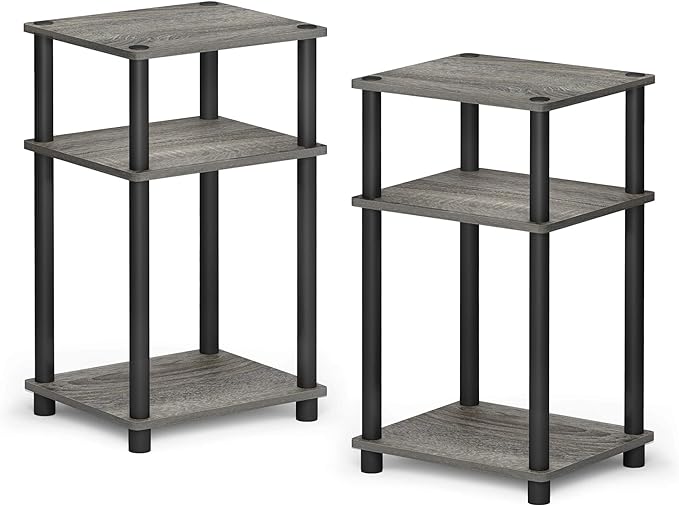 Furinno Just 3-Tier Turn-N-Tube End Table / Side Table / Night Stand / Bedside - Image 4