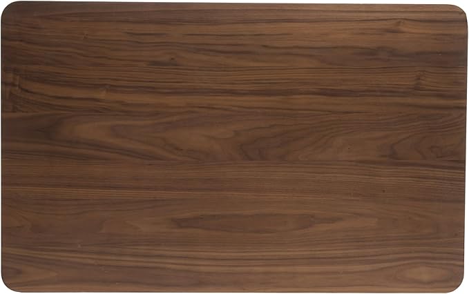 Dining Table Set for 4, Solid Rubberwood Upholstered Chairs, Mid-Century Modern - Image 7